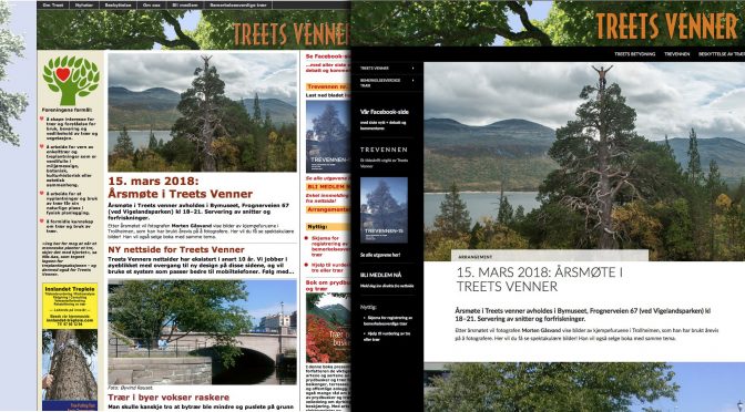 Nye nettsider for Treets Venner